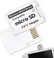 Ultimate Version SD2Vita 5.0 Memory Card Adapter for PS Vita, PSVSD Micro SD Converter with Storage Box, Compatible with PS Vita 1000 2000, Supports up to 256GB MicroSD Faster Charging Times