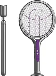 Electric Fly Zapper | 2800V Handheld Fly Zapper - 5-Layer Protection Grid USB Rechargeable House Gnat Control for Home Bedroom Kitchen
