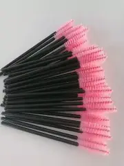 50 Eyelash Brush Extension Makeup Applicator Disposable Mascara Wands Brushes