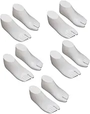SHINEOFI Children's Socks Mannequin Foot Booties Stands for Boys and Girls Shoes Display 5 Pairs Shoe Model Stretcher