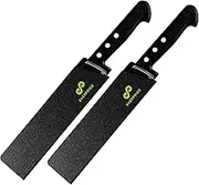 EVERPRIDE 8 Inch Chef Knife Sheath Set (2-Piece Set) Universal Blade Edge Cover Guards for Chef and Kitchen Knives – Durable, BPA-Free, Felt Lined, Sturdy ABS Plastic – Knives Not Included