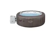 Bestway Lay-Z-Spa 1.96m x 71cm Dominica MaxHold EnergySense Smart HydroJet 6 Brown Round Inflatable Spa - 6001S