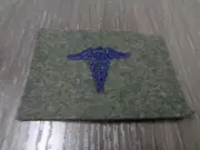 Military US NAVY DENTAL Striker Mark Patch VIETNAM ISSUE BLUE ON GREEN