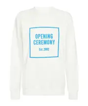 3D box logo relaxed sweatshirt XXS,S,XS,M White