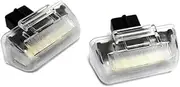 FIQOME 2x LED Licence Number Plate Light White Canbus, for 1985-2014 Transit Transit Tourneo Connect Car Number Plate Led Light