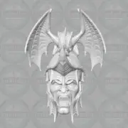Vampire Undead Knight custom head for 1:6 1:10 1:12 1:18 figures