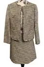 NWT H&M tweed fringe blazer skirt suit size 8 6 NEW
