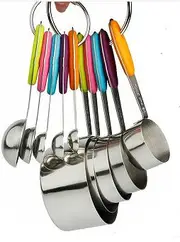 Measuring spoons cups 10PCS stainless steel baking teaspoon kitchen gadget kit