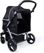 Jogging Dog Stroller for Large Dogs, Premium Dog Buggy High Landscape Pet Stroller Large Dog Pushchairs, Multiple Cats and Dogs Out Strollers(Black)