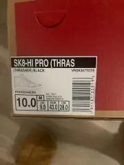 Size 10 - VANS Sk8-Hi Pro x Thrasher Black 2017
