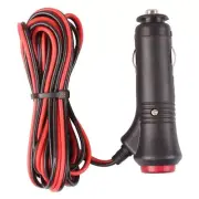 Car 12V Universal Cigarette Lighter Plug with Switch Fuse Indicator Power Cord