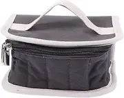 [CTIRCHIU] Compartment Grey Essential Oil Carrying Box Portable Bottle Storage Bag with for Safe Transport and Organized Storage for Travel and Display