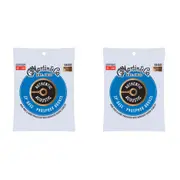 2x Martin Guitar Authentic Bass 4 Strings 92/8 Phosphor Bronze MA4800 Light