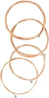 KAILIKETIY Bass Strings 4pcs Metal Strings Kit Hexagonal Strings for 4-string Bass Material Sound Easy to Use