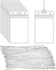 [SEIWEI] Waterproof Luggage Tag for Cruises, Pack of 12 Transparent Luggage Tags, PVC Suitcase Label Case, Transparent