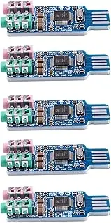 5X Free Driver USB Sound Card CM108 USB Sound Card Chip Blue