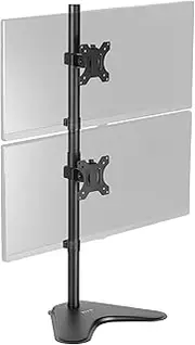 VIVO Dual Monitor Desk Stand Free-Standing LCD Mount, Holds in Vertical Position 2 Screens up to 30" (STAND-V002L)
