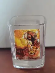 Captain Morgan Rum Shot Glass Square Heavy