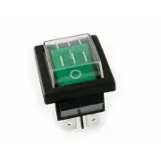 Waterproof Green Rocker Switch 4 Pins 16A 250V AC DPST User Friendly Design