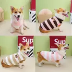 狗狗衣服保暖背心豆柴犬棉衣小短腿法斗冬天衣服柯基犬可牽引毛衣