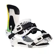 Nidecker Kaon-Plus Hybrid Men's Snowboard Bindings, Blanco, Large MY25
