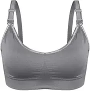 [ana wiz] Soft and Comfortable Nursing Bra | Adjustable Straps & Easy Open Clips | Wireless & Stretchy Breastfeeding Bra