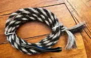 Handmade 3/8" X 16ft GET DOWN ROPE Mane Hair MECATE By Guitron