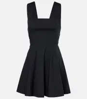 [Staud] Staud Mini Teresa cotton minidress AU 2 black