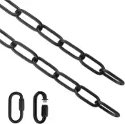 Lighting Chain, 6 Feet Black Lighting Fixture Chain, Metal Chandelier Chain