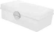 Abaodam Mahjong Storage Box: Portable Mahjong Organizer With Lid Handle Rectangular Clear Plastic Case For Mahjong Tiles Board Game