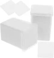 Ipetboom 2 Boxes Nail Wipes Clean up Makeup Wipes Portable Nail Supplies Nail Care Products Travel Wipes Cleaning Wipes Gel Nail Polish Gel Nail Remover Paint Remover Wipes Cotton White