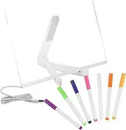 GLSTOY 1 Set LED Writing Message Board with Stand Light Up Erasable Pad for Crafts Home and School Use Portable and Reusable Glow Drawing Board