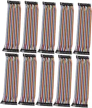 LAPYAPPE 10Pcs Pin Female to Female Breadboard Jumper Wires Preformed Cable for Breadboard Projects Easy Installation Reliable Performance for Electronics and DIY