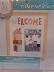 Cross Stitch Kit ~ Dimensions Personalized Family Welcome Home #70-35349 new