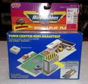 1989 GALOOB MICRO MACHINES TOWN CENTER MINI DRAGSTRIP PLAYSET