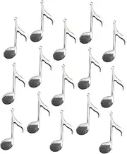 [SHINEOFI] 20pcs Metal Pendant Necklace Charms Silver Plated Musical Note Jewelry Making Accessories