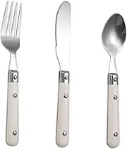 Zerodeko Stainless Steel Boys and Girls Cutlery Fork Spoon Knife Set Dinnerware Sets for Boys and Girls
