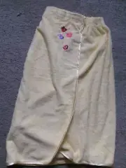 Crabtree & Evelyn Cotton Terry Yellow Bath Wrap M/L