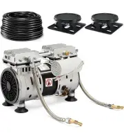 Pond Aerator Lake Pond Aeration System 3/4Hp 100' Weighted Tubing, 2 Diffusers