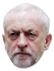 Jeremy Corbyn British Politician Single 2D Card Party Face Mask Labour party
