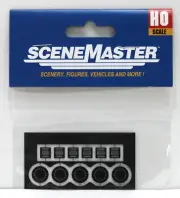 Walthers Faller SceneMaster 949-4123 HO Etched Manhole Covers & Grates NIB