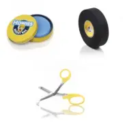 Howies Hockey Tape Premium Cloth Black Tape Bundled with Howies Wax And Scissors
