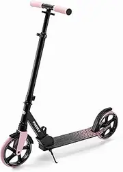 Kinderkraft Freely Scooter from 3 Years, Children's Scooter up to 100 kg, Quick Folding, Polypropylene Wheels, Pink