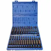 ACTION 3/8inch Drive 6PT SD/Deep Met/Impact Socket Set - 85 Piece 600108501