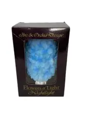 New Ibis & Orchid Design Blue Hydrangea Flowers Of Light Nightlight Plug In