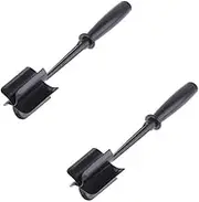 SOVYOULIVE 2-in-1 Meat Chopper & Multi-Purpose Mixer Set | Heat-Resistant Ground Beef Smasher, Potato Masher, Tomato & Rice Mixer | Non-Scratch, Dishwasher Safe (2-Pack)