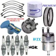 Tune Up Kit Air Oil Fuel Filters Cap Rotor Wire Plugs For JEEP J10 L6 4.2L 1976 (for: Jeep)