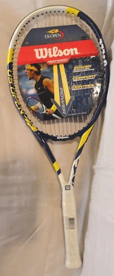 WILSON US OPEN ADULT TENNIS RACQUET 103" MID SIZE HEAD 4-3/8" GRIP, GRAPHITE,NEW