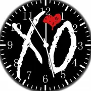 XO Frameless Borderless Wall Clock Nice For Gifts or Decor W497