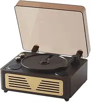 Snblzhef CD Player Retro Bluetooth 5.0 Stereo HiFi Audio Speaker Portable Desktop CD Player for Home A